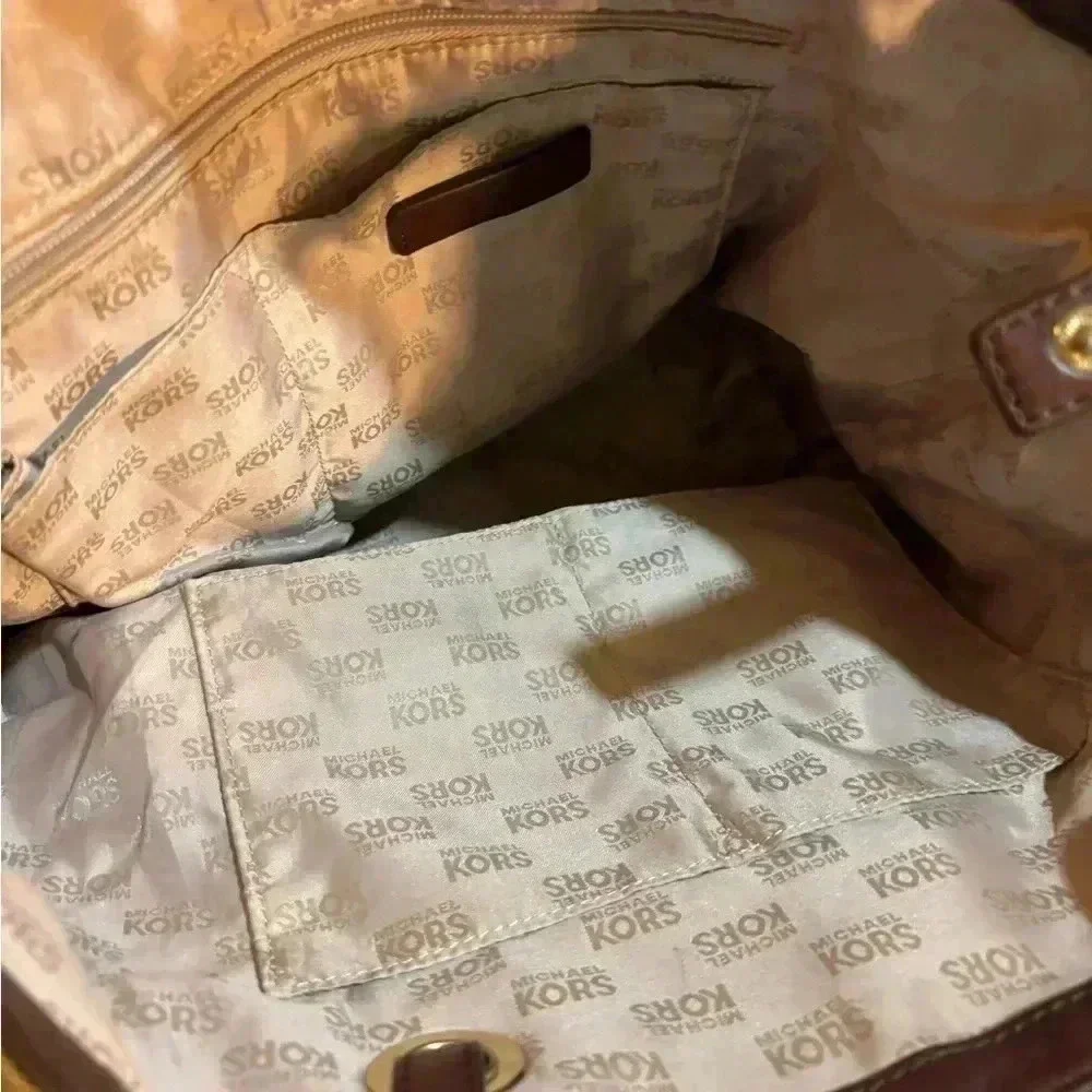 Michael kors MK signature print canvas tote handbag
